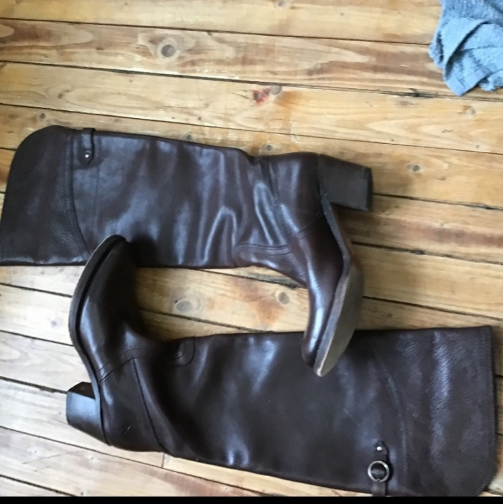 Frye brown leather boots 8B